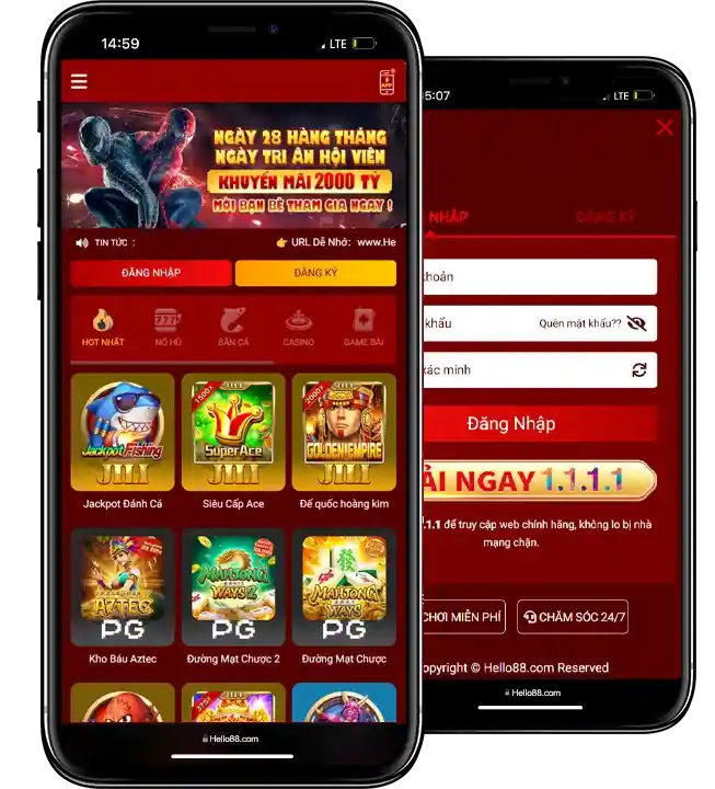 HELLO888 cung cấp nhiều lựa chọn trò chơi đa dạng, từ slots cổ điển đến game hiện đại.